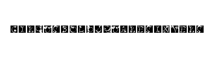 CircusBoldSquaresInvers Шрифта