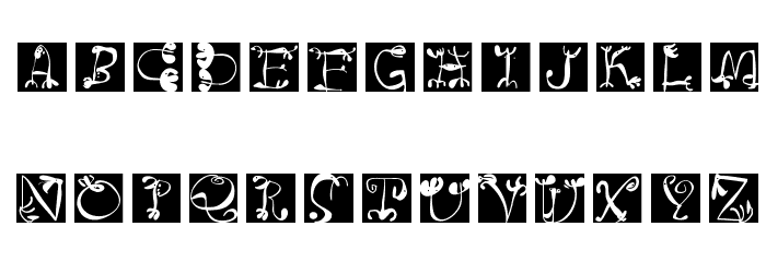 CircusBoldSquaresInvers Font LOWERCASE