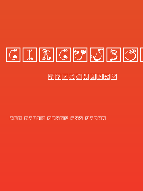 CircusBoldSquares Poster