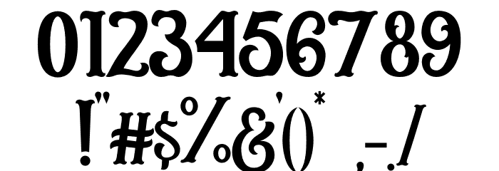Circusia Regular Font OTHER CHARS