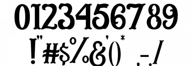 Circusia Regular Font OTHER CHARS
