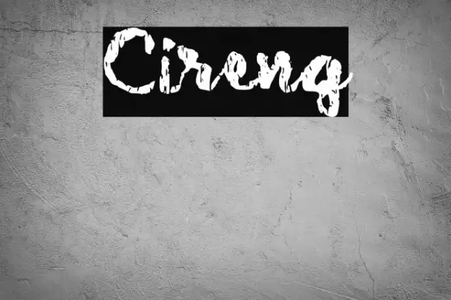 Cireng Font examples