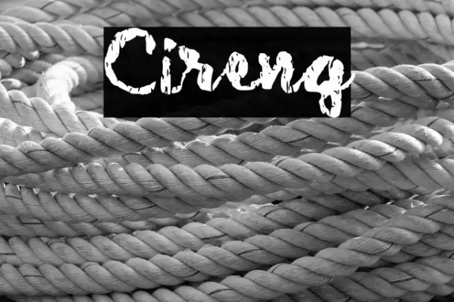 Cireng Font examples