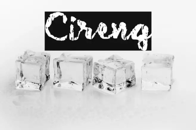 Cireng Font examples