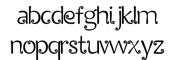 Cirkus regular Font LOWERCASE