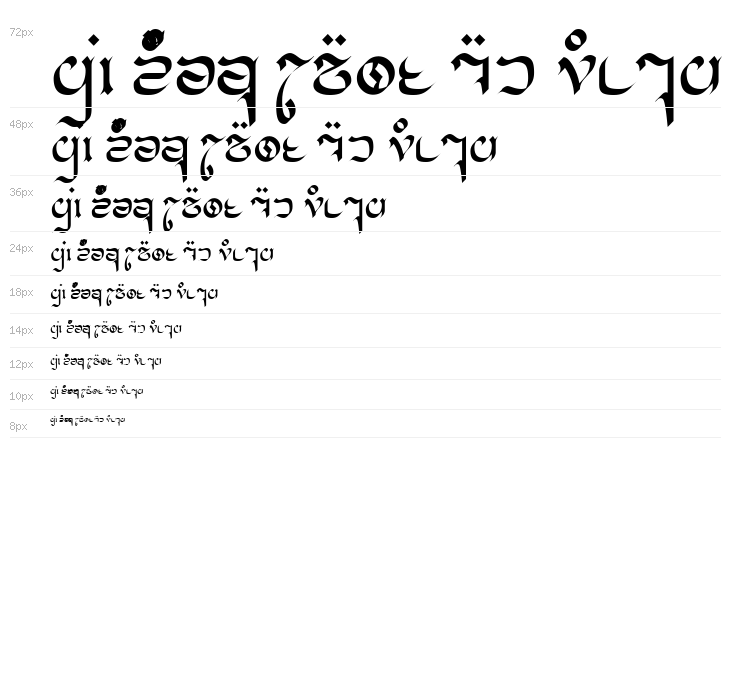 Cirnaja Calligraphy Waterfall