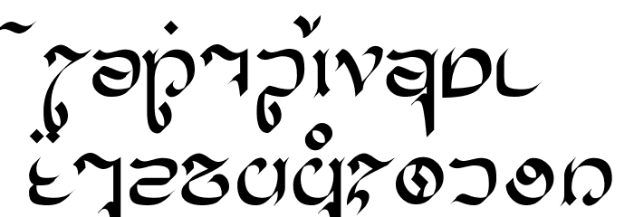 Cirnaja Calligraphy Font LOWERCASE