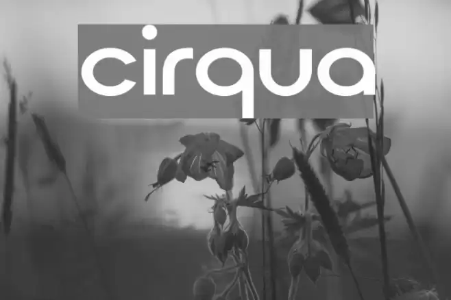 Cirqua Font examples