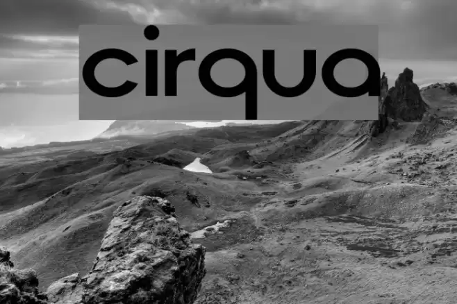 Cirqua Font examples