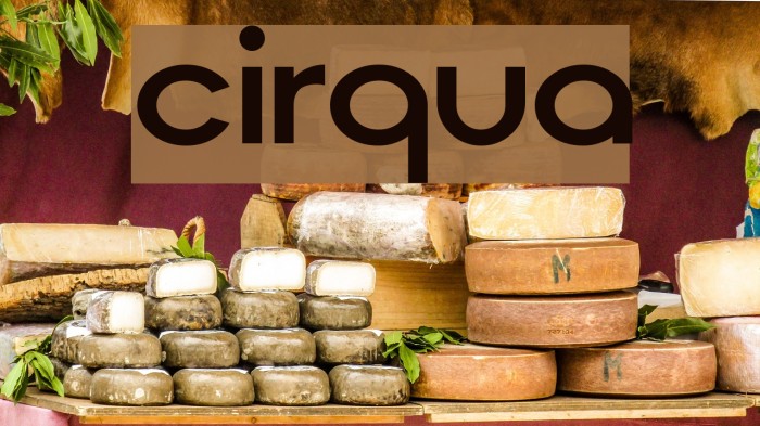 Cirqua Font examples