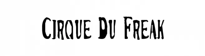 Cirque Du Freak  Descarca Fonturi Gratis
