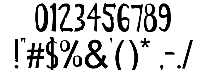 Cirque Du Freak Font OTHER CHARS