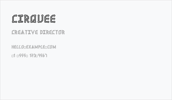 Cirquee Business Card