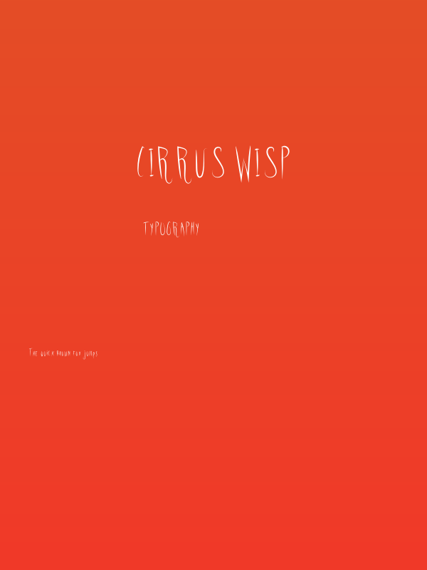 Cirrus Wisp Poster
