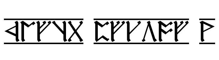 Cirth Erebor 1  Скачать бесплатные шрифты