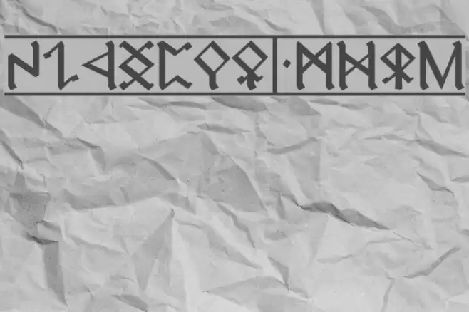 Cirth Erebor 1 Font examples