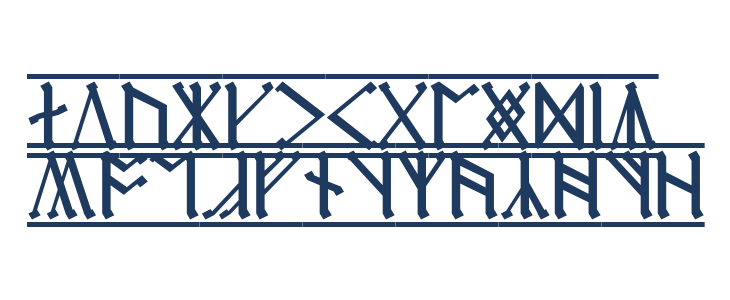 Cirth Erebor 1 Lowercase