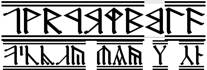 Cirth Erebor 2 Font OTHER CHARS