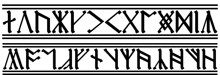 Cirth Erebor 2 Font LOWERCASE