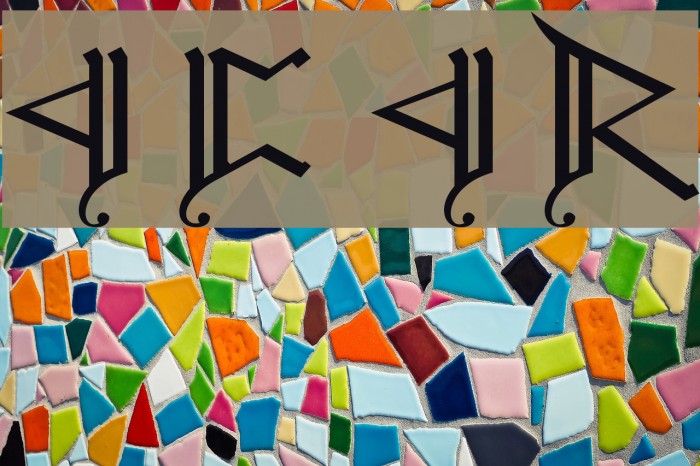 Cirth Erebor Caps 2 Font examples