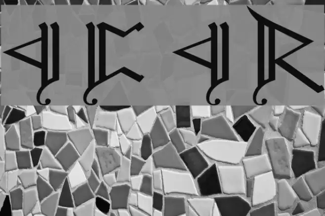 Cirth Erebor Caps 2 Fonte examples