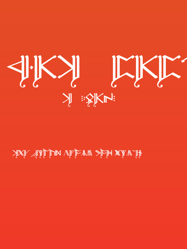 Cirth Erebor Caps 2 Poster