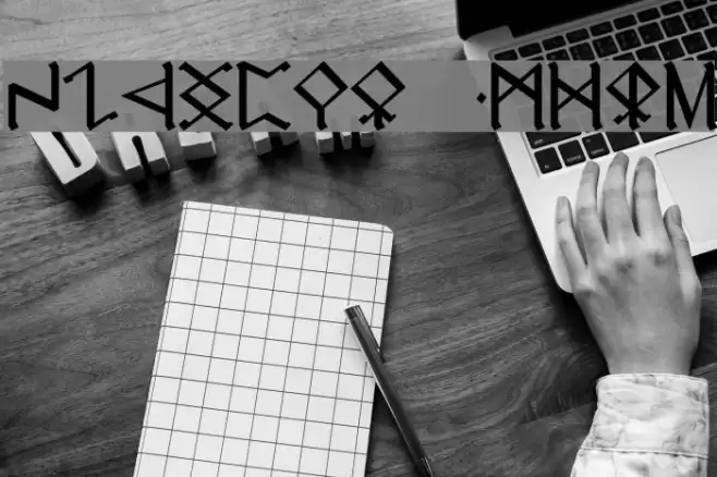 Cirth Erebor Caps Font examples