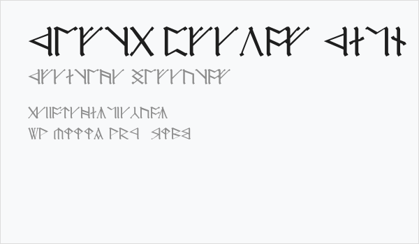 Cirth Erebor Caps Business Card