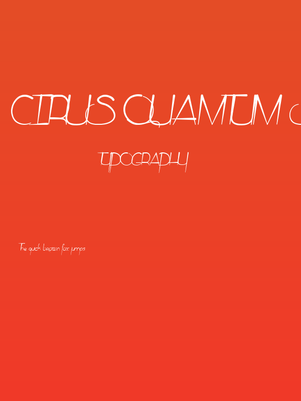 Cirus Quamtum Solace Poster