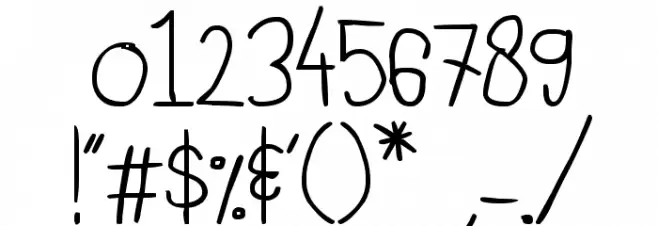 Cisca Note Font OTHER CHARS