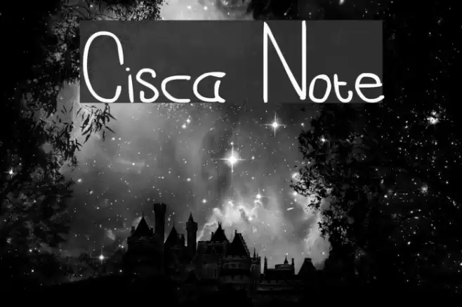 Cisca Note Font examples