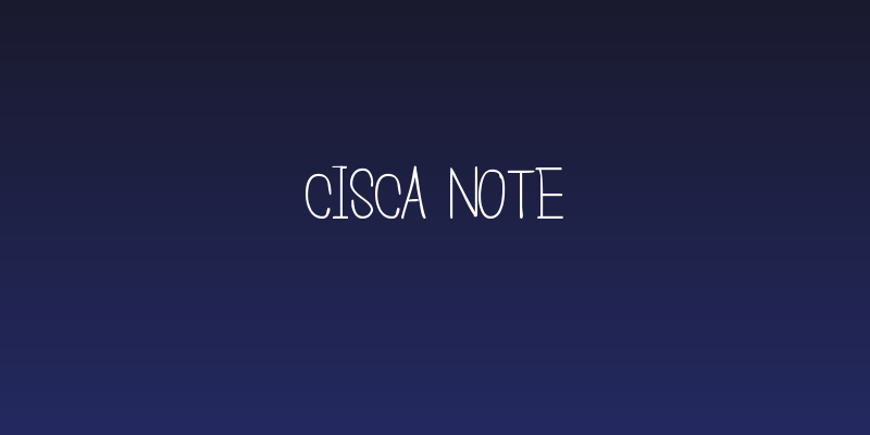 Cisca Note Social Header