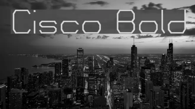 Cisco Bold Font examples