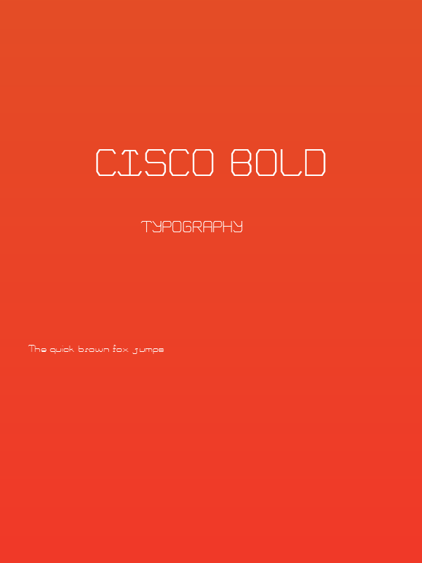 Cisco Bold Poster