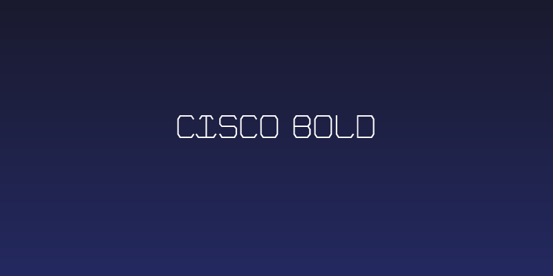 Cisco Bold Social Header
