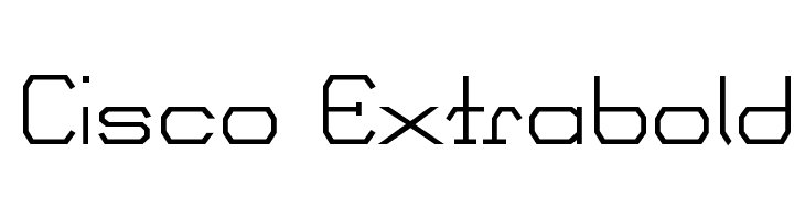 Cisco Extrabold  Frei Schriftart Herunterladen