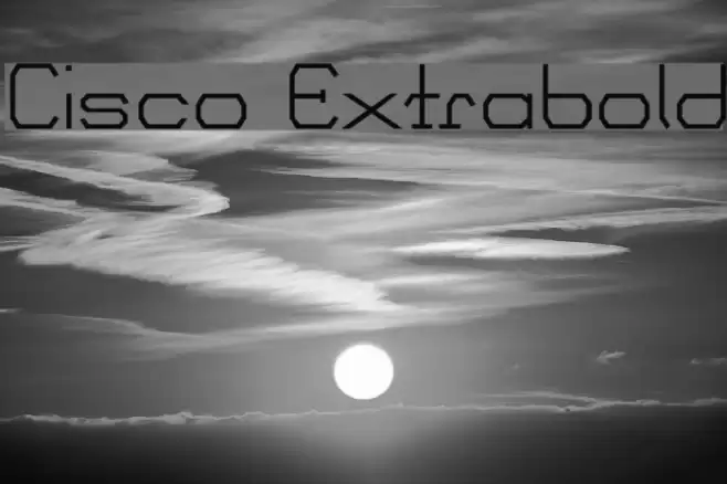 Cisco Extrabold Font examples