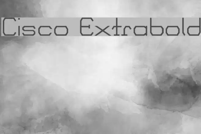 Cisco Extrabold Font examples