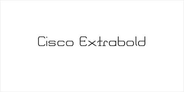 Cisco Extrabold Logo