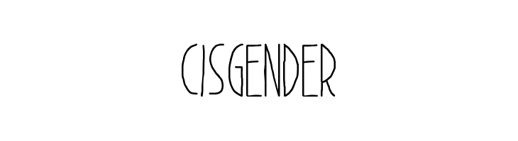 Cisgender  Frei Schriftart Herunterladen