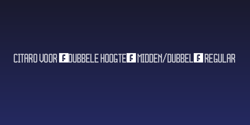 Citaro Voor [dubbele hoogte, midden/dubbel] Regular Social Header
