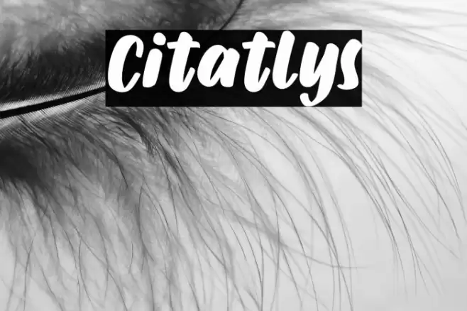 Citatlys Font examples
