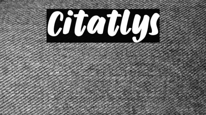 Citatlys Font examples