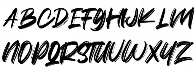 Citizen Brush Шрифта ВЕРХНИЙ