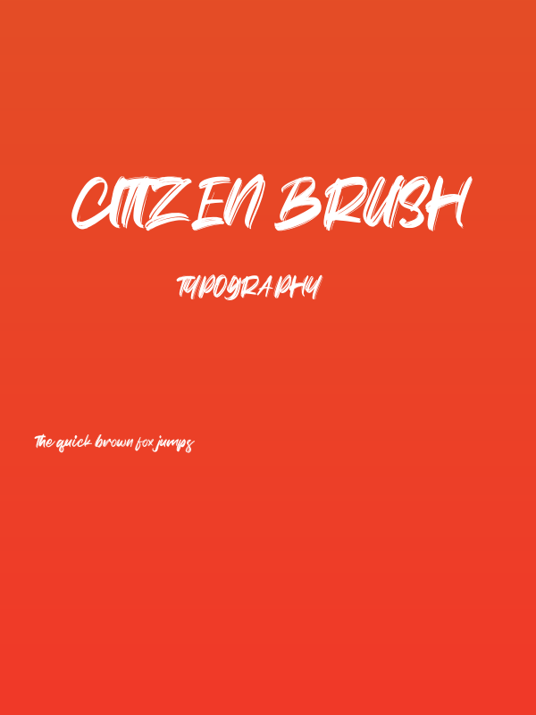 Citizen Brush Poster