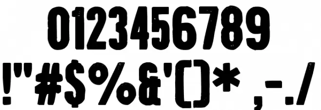 Citizen Carto Font OTHER CHARS