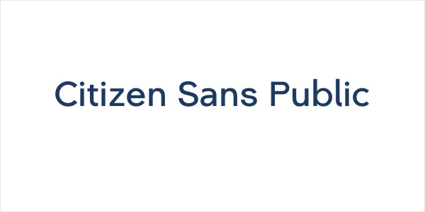 Citizen Sans Public Logo