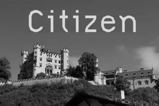 Citizen Schriftart examples