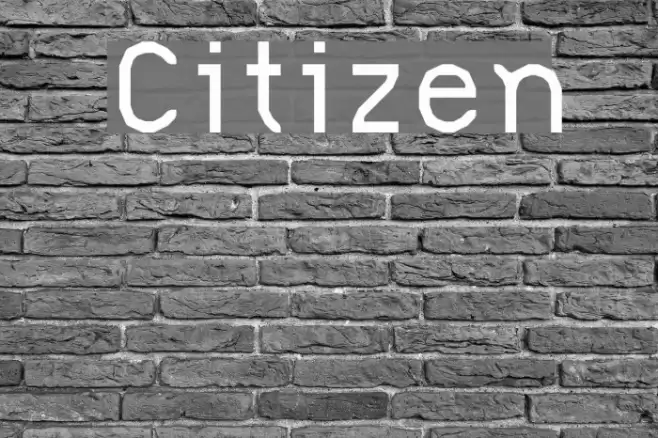 Citizen Schriftart examples
