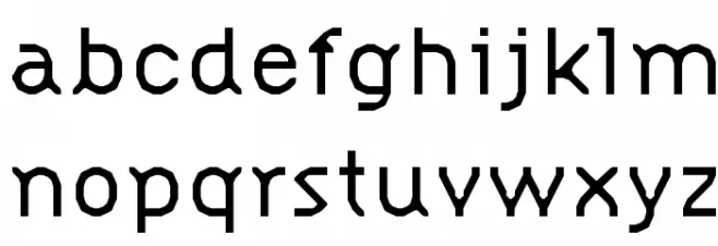 Citizen Schriftart Kleinbuchstaben